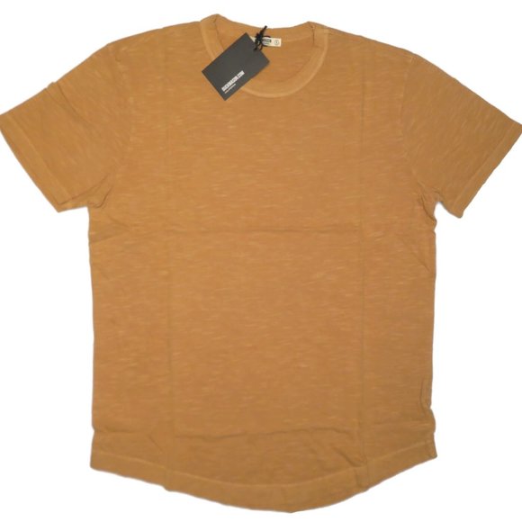 Buck Mason Mens Slub T-Shirt Curved Hem Crew S/S - Picture 11 of 12